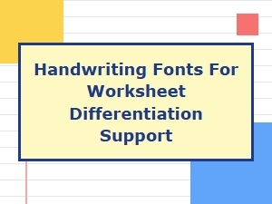 Crafting Readable Worksheets with Handwriting Fonts