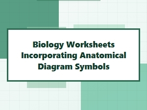 Biology Worksheets with Anatomical Symbol Fonts
