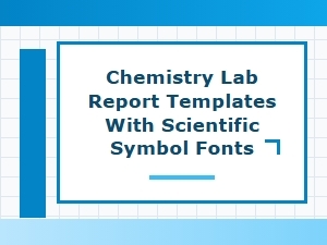 Crafting Chemistry Reports with Scientific Symbol Fonts